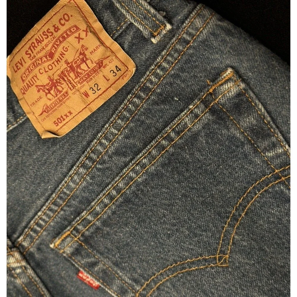 Vtg 90s‎ Levi's 501xx Denim Buttonfly Jeans 32x30 Mint   Med Wash Made in USA